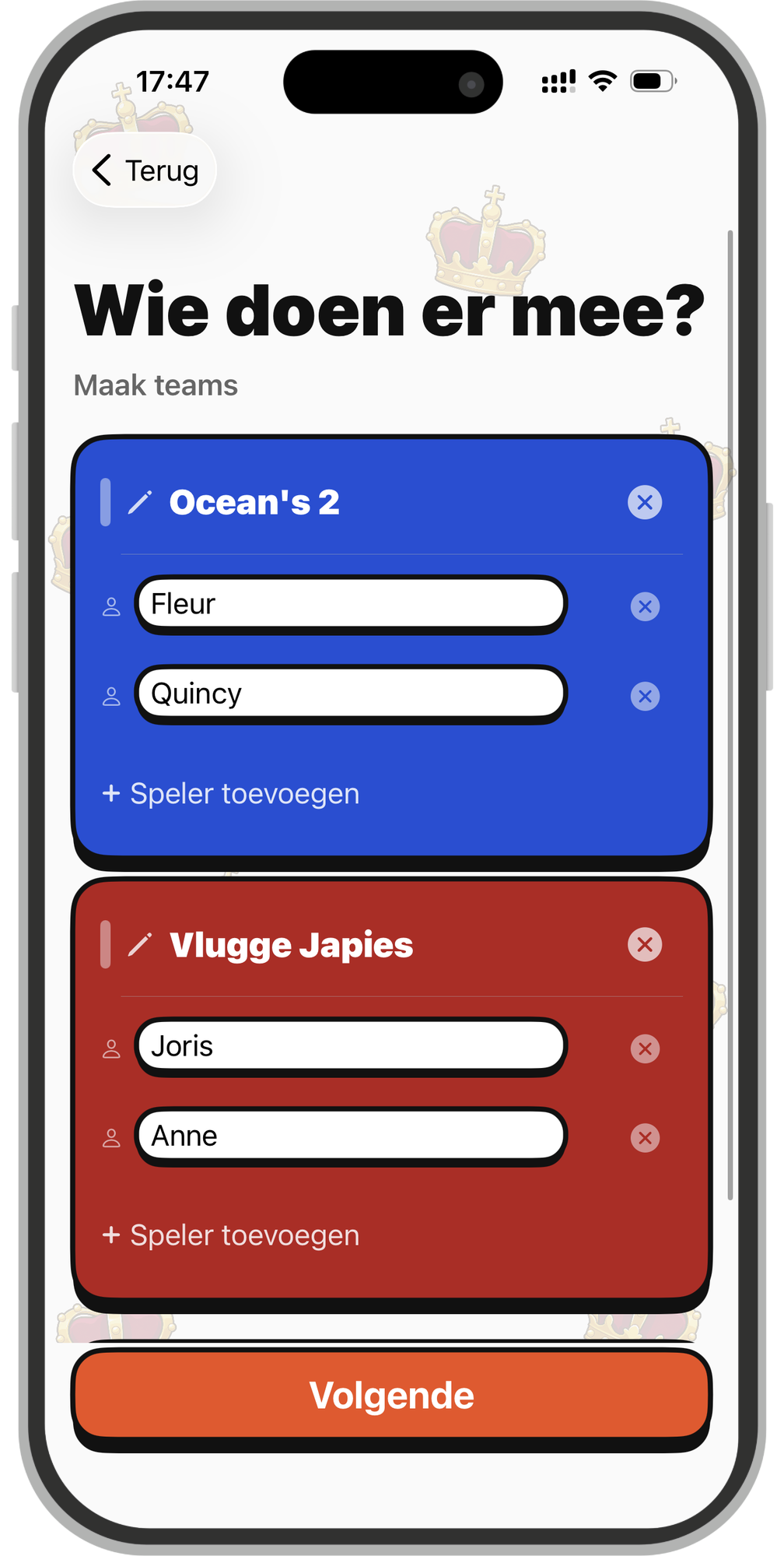 Mockup van teams maken